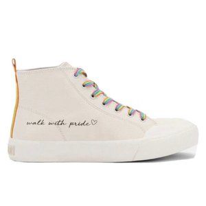 Women's Cream High-Top Sneakers